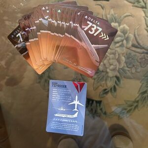 Delta 737 Aircraft Playing Cards Set